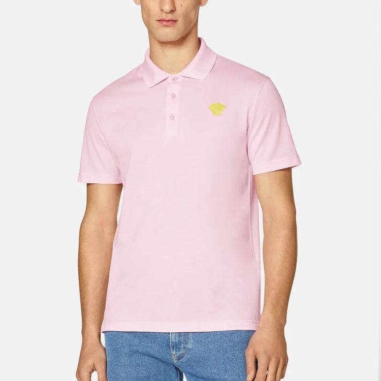 Versace logo-patch polo shirt A87427-A237141-2P810