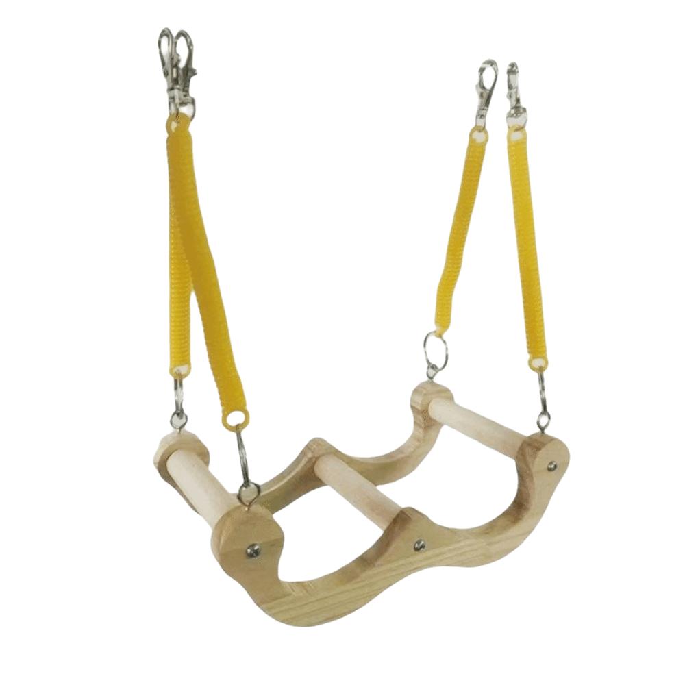 Wear Resistant Wood Bird Swing Chew-resistant Parrot Play Rack Bird Training Stand Bird Enrichment