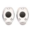 2pcs Deck Flush Base Flag Pole Socket 316 Stainless Steel 30 Degree Slanted Flush Mount Fishing Rod Holder for Boats