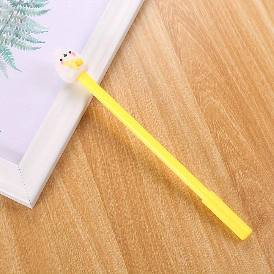 School Season 10pcs 0.5mm Cartoon Rabbit Hugging Fruit Gel Pen Creative Stationery Cute Water-based Pen Office Supplies Signature Pen