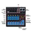 48V Портативный Bluetooth 6-канальный Микшерный пульт Аудиомикшер с USB DJ Звуковой микшер MP3 Разъем Усилитель Караоке