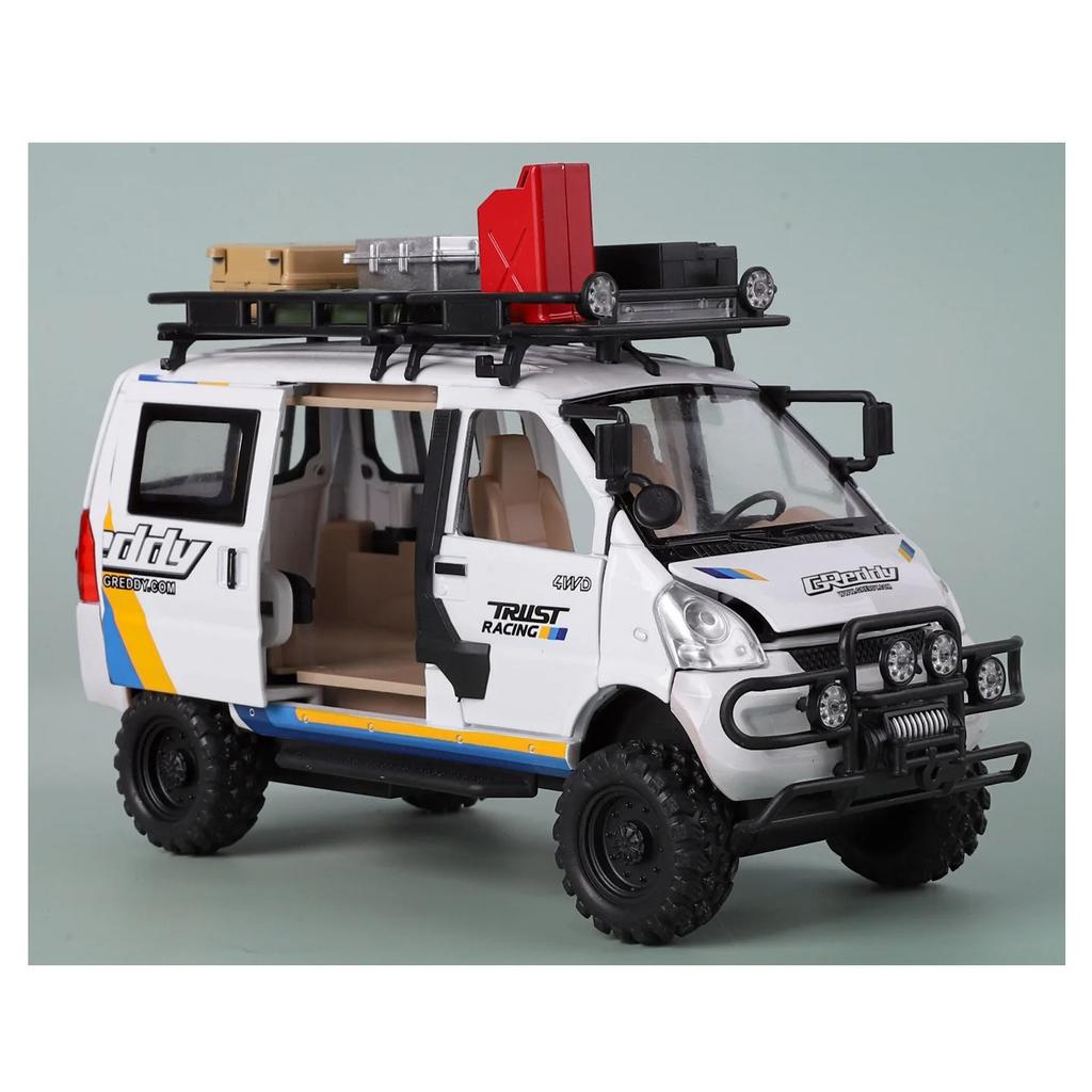 1/24 Wuling Внедорожная Версия Грузовик из Сплава Модель Литьевой Металл Модифицированные Внедорожники Модель Автомобиля Звук и Свет Детская Игрушка Подарок
