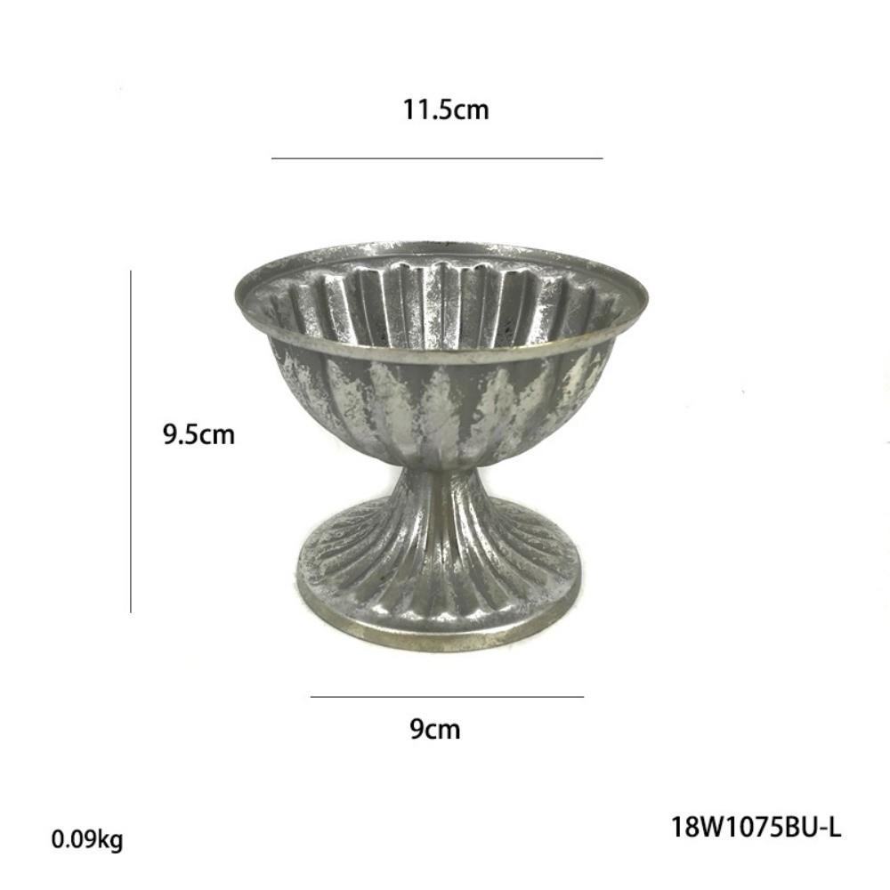 Classical European Flowerpot Silver Flower Planter New Iron Flower Vase Table Decor