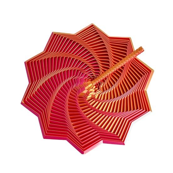 Расширенная сенсорная фиджет-звезда, напечатанная на 3D-принтере вращающаяся башня, фиджет-игрушка, гибкая спиральная звезда с ручкой для снятия стресса, аксессуар для офисного стола