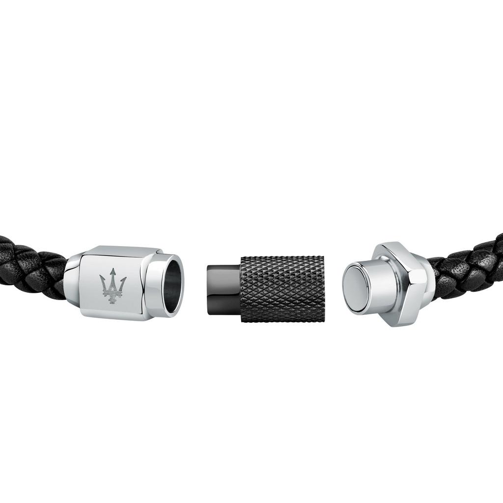 Maserati Браслет Jewels из переработанной кожи и нержавеющей стали JM223AVE18 - для мужчин