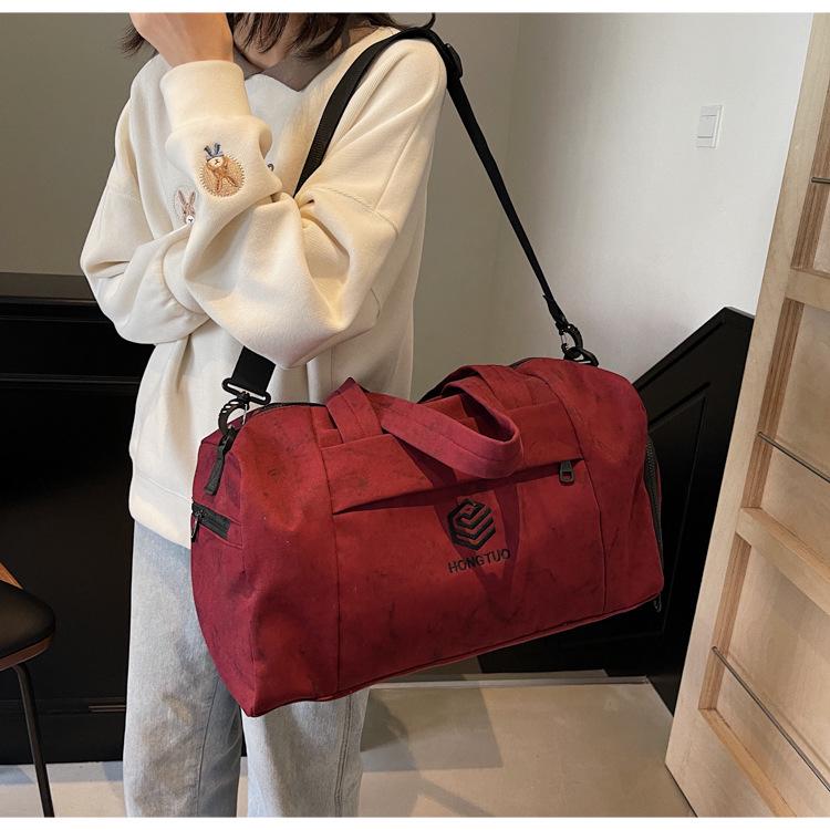 Женская модная легкая дорожная сумка на колесиках: Вместительная сумка для коротких поездок и занятий спортом