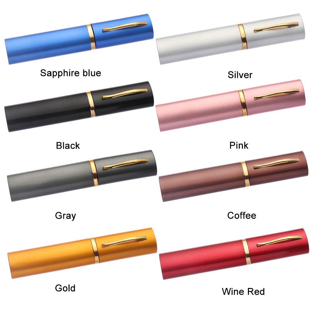 Винтажный металлический держатель для очков Портативная мини-алюминиевая ваза для карандашей Коробка для очков Футляр для очков