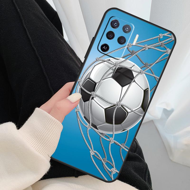 Чехол для футбольного мяча для Oppo A17 A57 A77 A40 A78 A54 A74 A94 A76 A16 A96 A18 A60 A80 A38 A58 A98 A15 A5 Pro