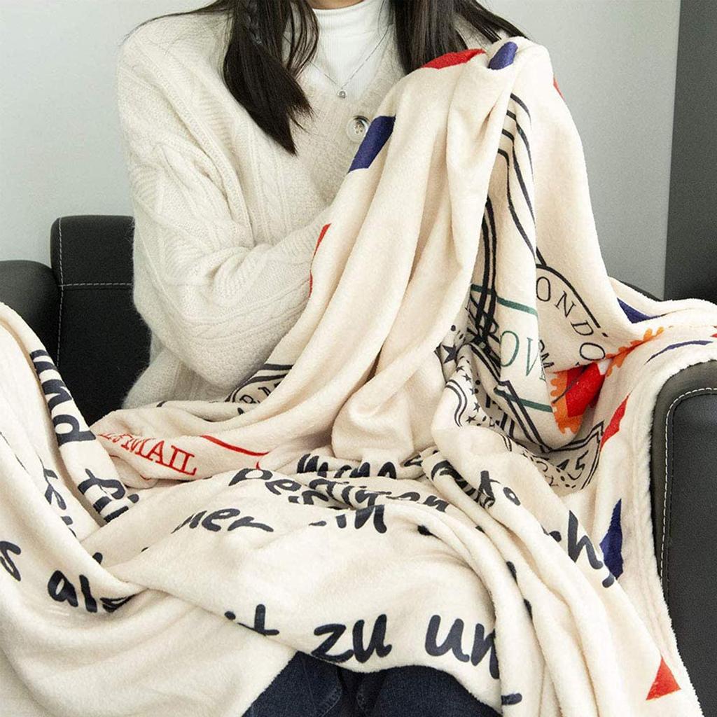 Comfortable Wrap Blanket Perfect Letter Blanket A Gift For Family Friends Lovers