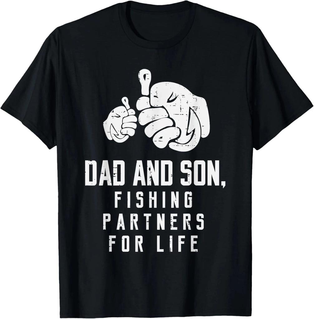 Dad And Son Fishing Partners For Life Matching Boys Men T-Shirt