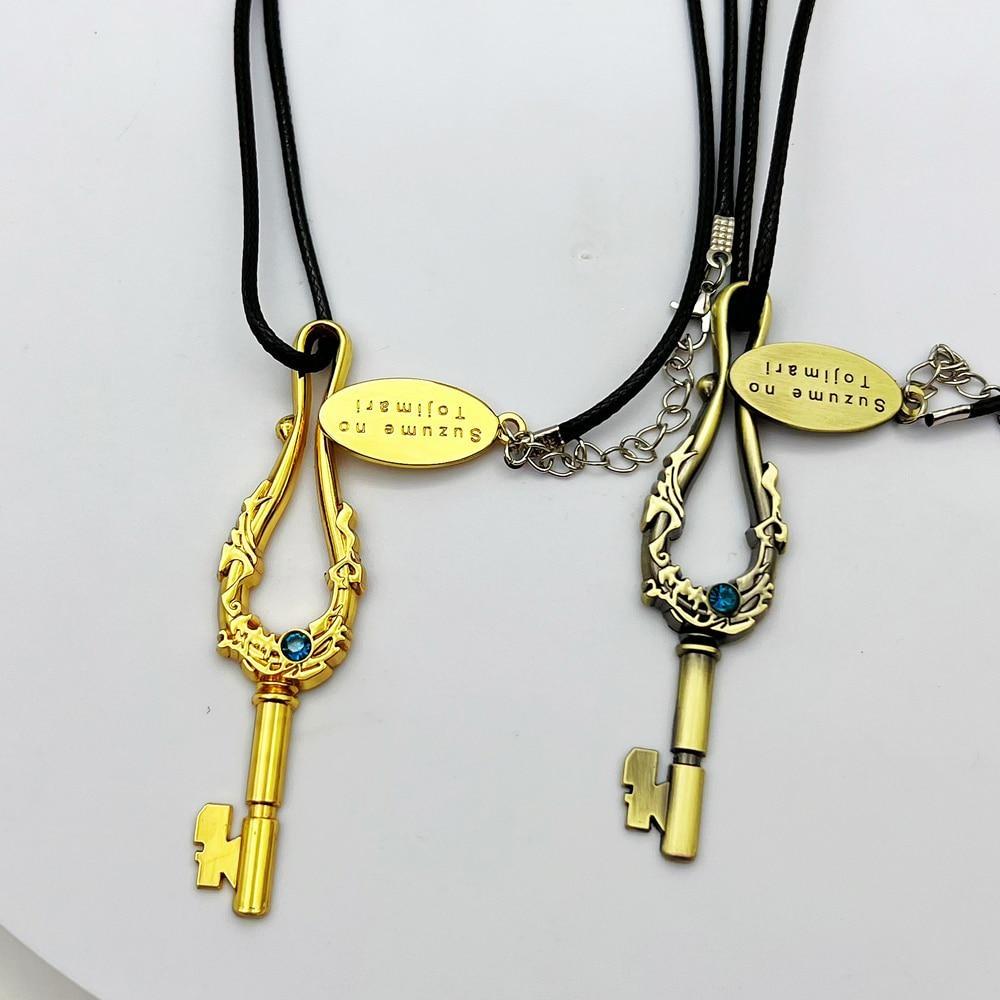 Ожерелье Suzume No Tojimari в стиле аниме Munakata Souta, брелок, кулон, ювелирные аксессуары