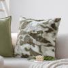 Современная простая зеленая подушка-подушка, диванная подушка, французский жаккард, декоративная подушка для модельной комнаты с наполнителем