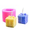 3D Art Wax Mold Christmas Gift Box Shaped Candle Silicone Mold DIY Aroma Soap Making Mold Home Crafts Decoration