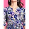 Women Fit and Flare Maroon Dress Printed Half Sleeves Top Tunic Kurta Dress VF-1872