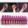 5pcs/box Quick Nails DIY Teardrop-shaped False Nails Glossy Solid Color Nail Art Detachable  Wearable Finished Nail Stickers