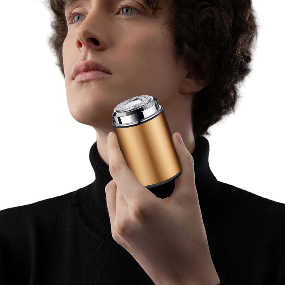 Мужская мини-электробритва, перезаряжаемая от USB, портативная электробритва, водонепроницаемая IPX6, карманная электробритва для путешествий