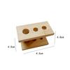 Heads Holder Accessories Wood Counter Organizer Rack for Countertop