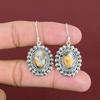 Серьги из яшмы Малигано, драгоценные камни, ювелирные изделия ручной работы, винтажные серьги из стерлингового серебра 925 пробы, дизайнерские ювелирные изделия, подарки для нее, висячие серьги