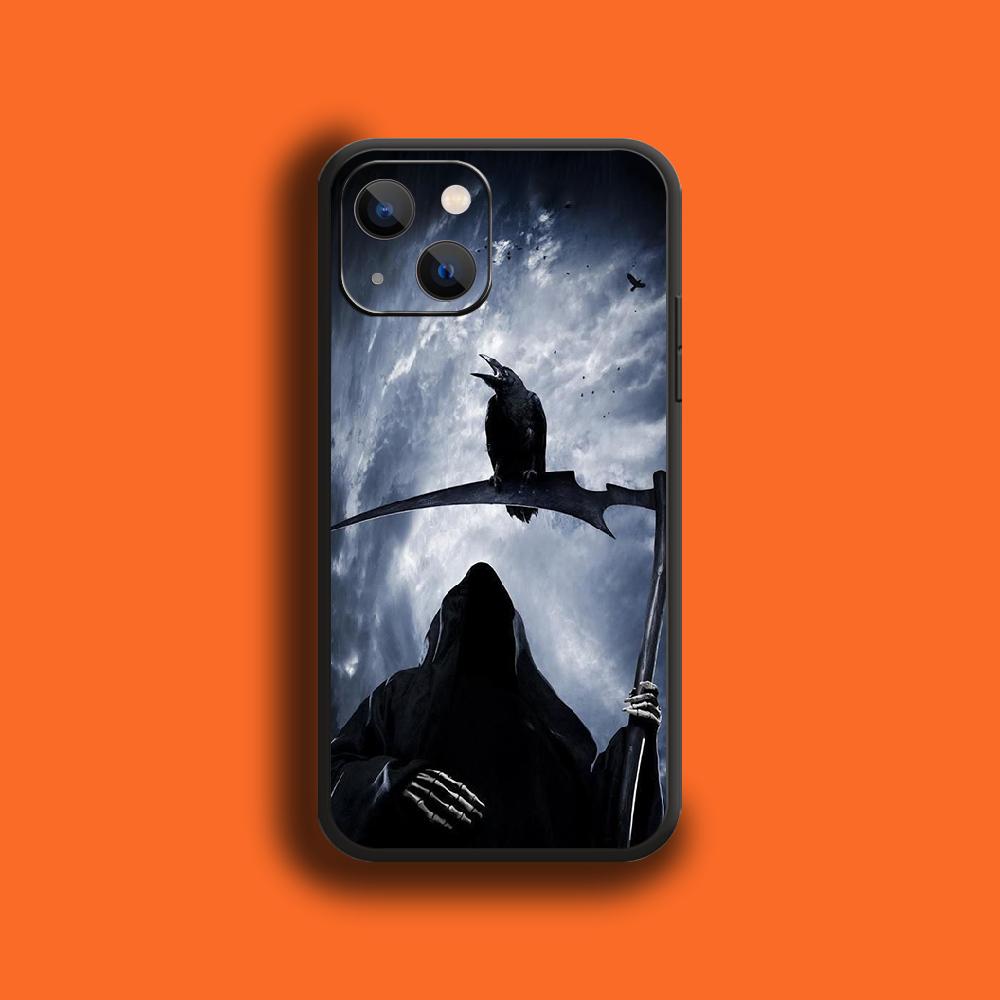 Чехол для телефона с изображением черепа и скелета ужасов для iPhone Samsung Galaxy Redmi Xiaomi Oppo OnePlus Note SA 7 8 9 10 11 12 13 14 20 21 22 23 53 54 Pro Ultra