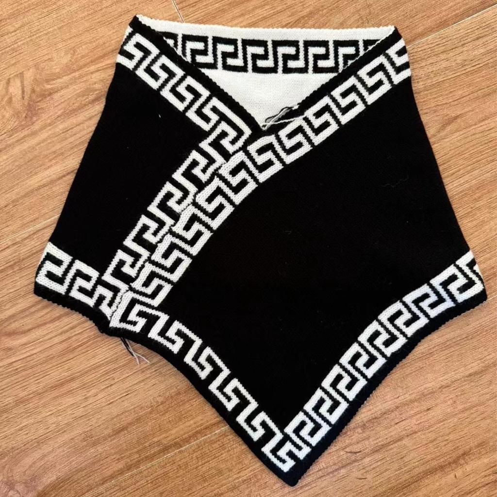 2024 New Women'S Autumn/Winter Korean Edition Versatile Warm Triangle Scarf For Neck Protection And Cold Prevention Fashion Neck Cover