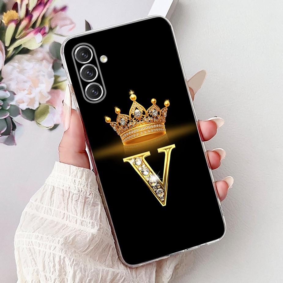 Чехол для Samsung Galaxy S24 FE S24 Plus Новый Чехол с Буквами Короны Мягкий Тонкий Чехол для Телефона Для Samsung S24 Ultra S 24 S24+ S24FE Корпус
