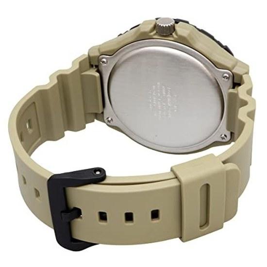 Наручные кварцевые часы Casio Standard Big Face MRW-210H-5AV, мужские, цвет хаки, зарубежная модель.