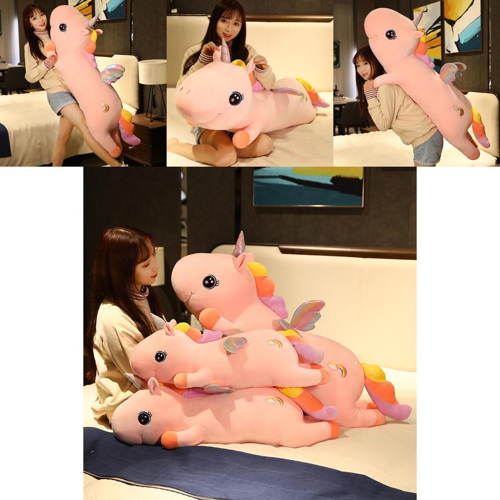 Unicorn Plush Pillow With Soft Short Plush For Girls Birthday Gift