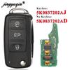 Jingyuqin Keyless go 5K0837202AJ 5K0837202AD 3 кнопки дистанционного ключа для VW Caddy Eos Golf Jetta Beetle Polo Tiguan