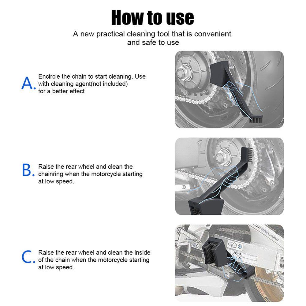 Brush Motorcycle Chain Cleaner Bicycle Chain Clean Brush Gear Chain Brush Bike Chain Cleaner