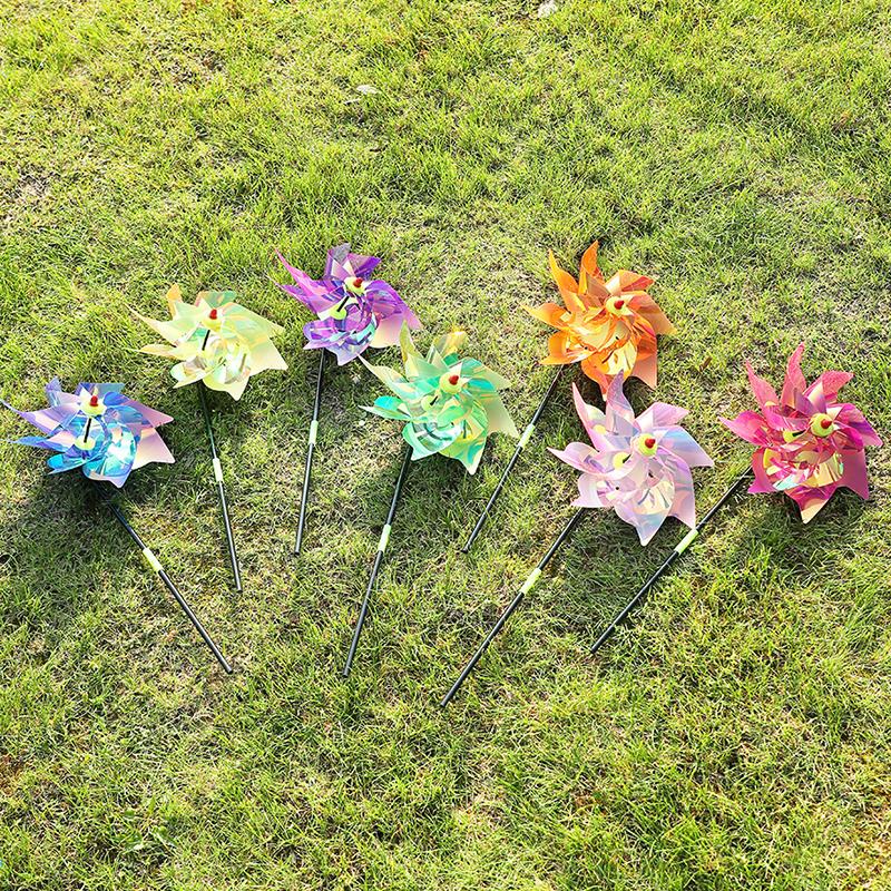 1 шт. Защита сада и огорода отпугиватель птиц светоотражающая ветряная мельница отпугиватель птиц анти-птицы ветряная мельница спиннер детская ветряная мельница