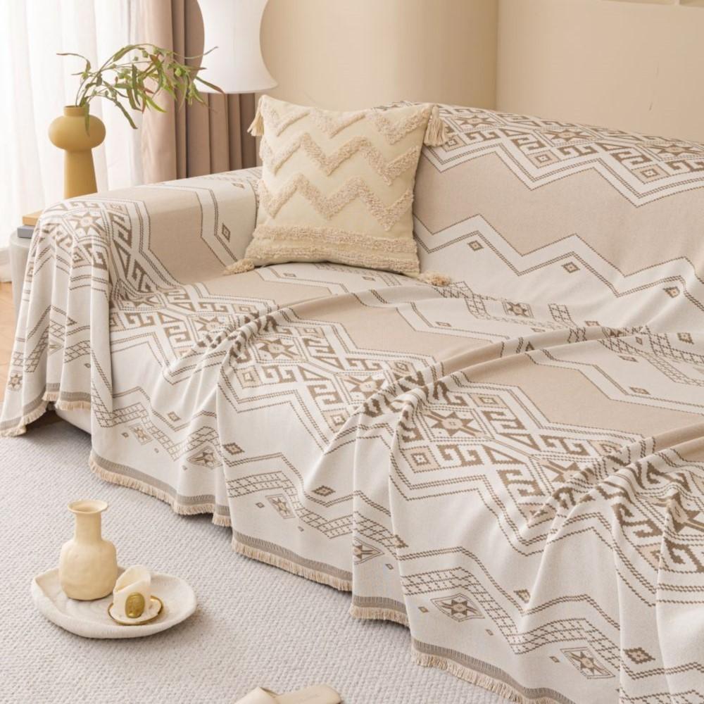 Чехол на подушку для дивана в скандинавском богемном стиле, двусторонний чехол для дивана, чехол для дивана, универсальный чехол для дивана с защитой от кошек 1.2.3.4, одеяло для сиденья