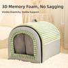Detachable Dog Bed & Cat Bed Soft Warm Tent Winter Pet House  For Small Animals