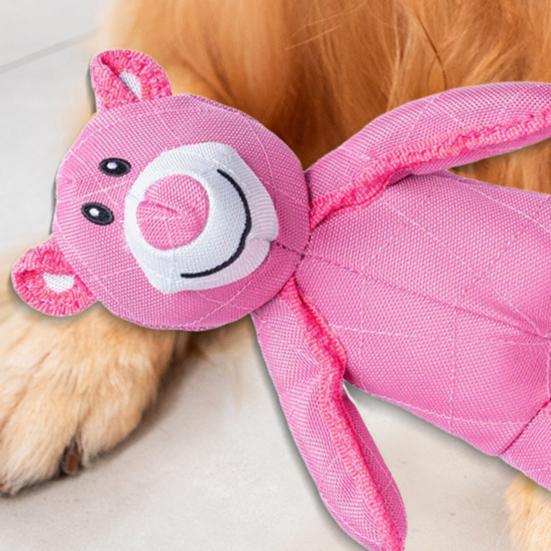 Неразрушимая игрушка для собак-медведей для агрессивных любителей жевать, плюшевая пищащая игрушка для собак крупных пород