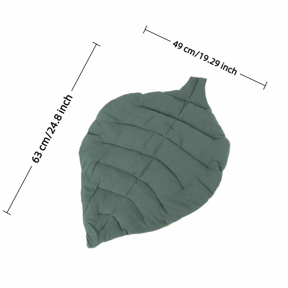 Leaf Shape Cat Floor Mat Cotton Cat Nest Bed Soft Dog Sleeping Pad All Seasons
