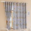 1PC LOZUJOJU 70-80% Blackout, Fashionable and Warm Children's Printed Short Curtains for Bedroom Living Room Home Decor