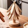 Tree Design Stand Wooden Trivets Decorative Anti Scald Heat Resistant Walnut Table Mat Insulated Pads Coaster Wood Placemats Pot