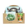 Children Dishes Set Baby Feeding Bowl Bamboo Tableware Bamboo Fiber Fork Cup Bowl Spoon Plate Animal Cartoon Baby Plate