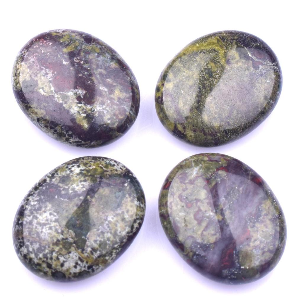 Натуральный кристаллический тальковый камень 20 мм, овальный массажный камень – набор из шести штук