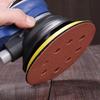 100PCS Assorted Grits Sanding Discs 8 Hole Hook and Loop Adhesive Sandpaper for Home DIY Woodworking Metal Polishing Use