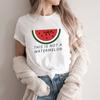 This Is Not A Watermelon T-Shirt Funny Watermelon Tshirts Women Short Sleeve Graphic T Shirts Peace and Love Tee Streetwear Tops