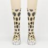 3D Animal Feet Simulation Socks: Funny Leopard Print for Adults & Kids