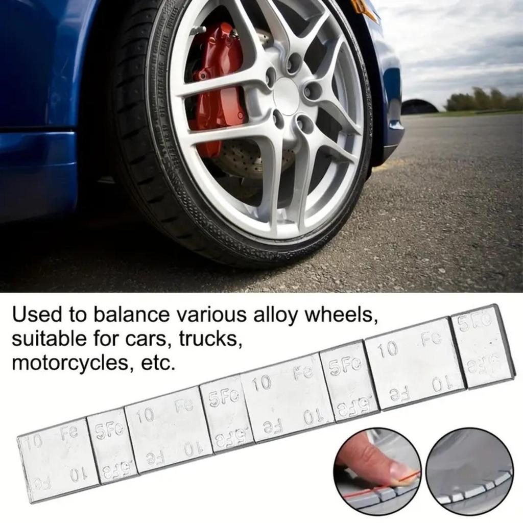 5g/10g Adhesive Wheel Balance Weight Counterweight Tyre Balance Block Weight Iron Balancer Accessories For Cars Motorcycle