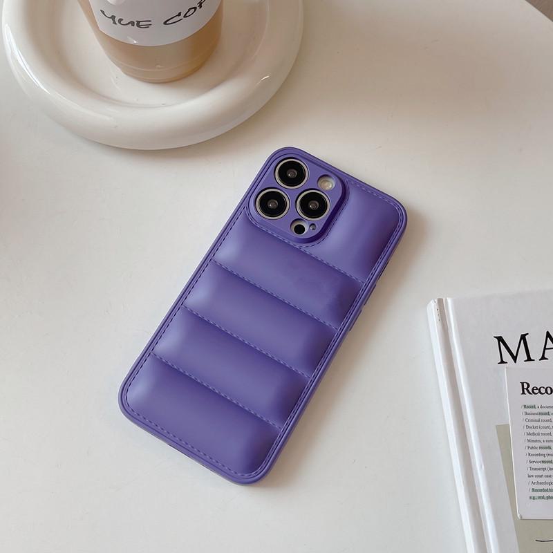 iPhone 15 Pro Max Down Jacket Mobile Phone Case for 14 Pro and Wave Case for 13/12/11.