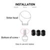 Car Modification Manual Universal Stem Head Aluminum Alloy Round Ball Gear Handle Head Round Trolley Bobblehead
