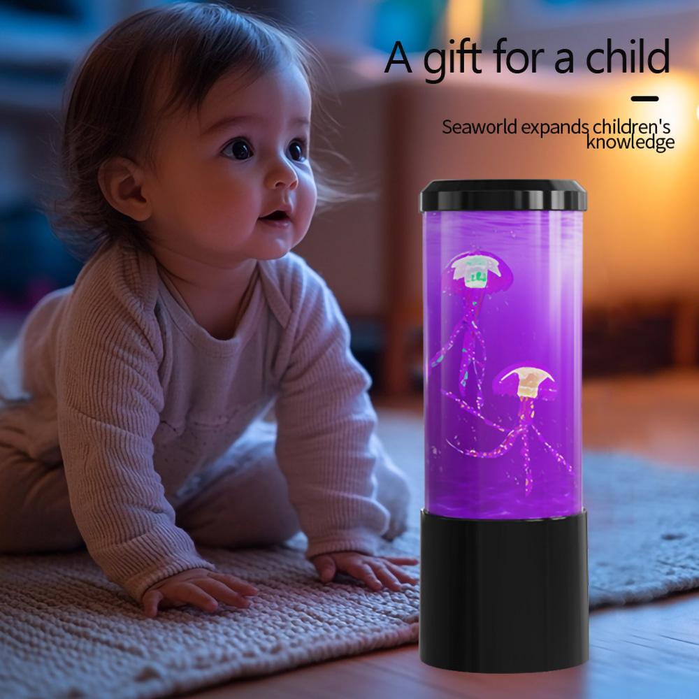 7 Цветов Размер S Лавовая Лампа Медуза Аквариум Океан Ночники Светодиодные Медузы Ночники Для Дома Спальни Настольное Украшение