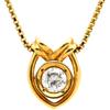 NON BRAND Diamond PendantNecklace 18K Yellow Gold/diamond Array
