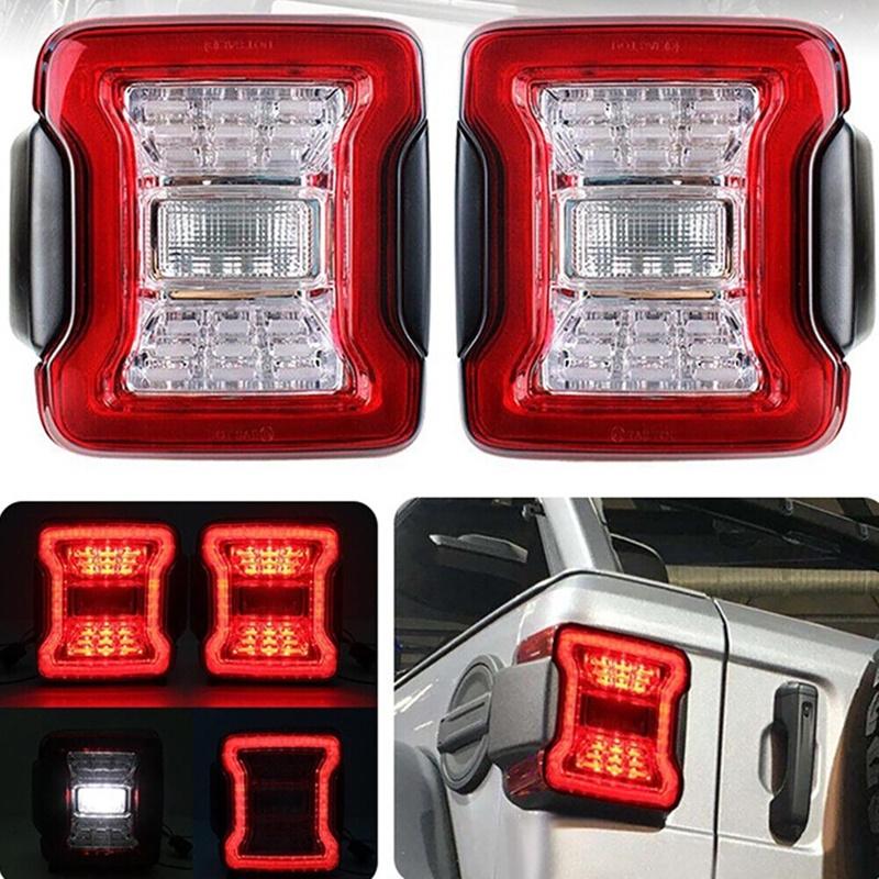 2pcs LED Car Tail Light Rear Turn Signal Reverse Light for Jeep Wrangler JL 2018+ (US/EU Version)Rear Turn Signal Reverse Light