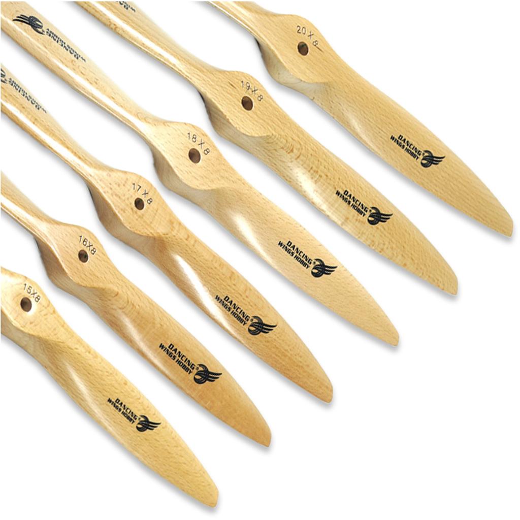 Dancing Wings Hobby 15-дюймовый высокоэффективный деревянный буковый пропеллер CCW для радиоуправляемого самолета с нитродвигателем