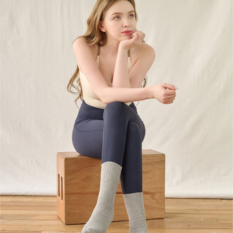 Lululela пушистая подушка длинные спортивные носки (3 цвета) 3 комплекта