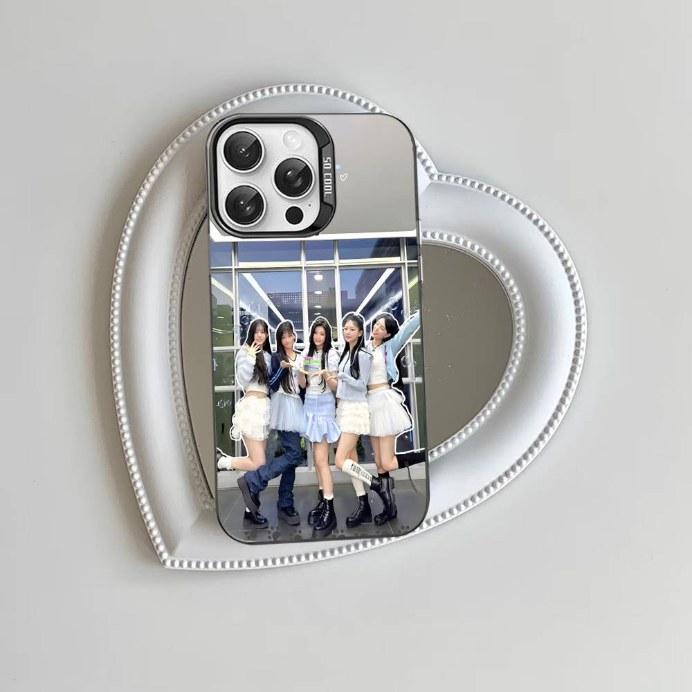 I-illit KPOP Для iPhone 15 14 13 Plus 17 16 12 11 Pro Max Матовый Цветной Серебристый Роскошный Чехол для Телефона